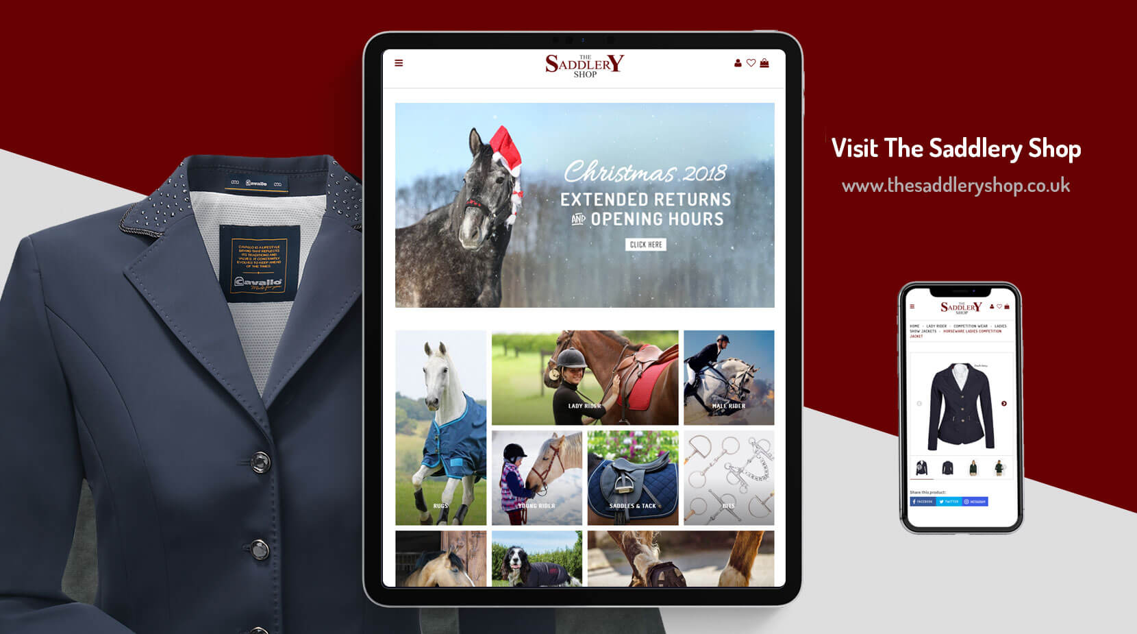 Saddlery-Shop The Saddlery Shop device mock